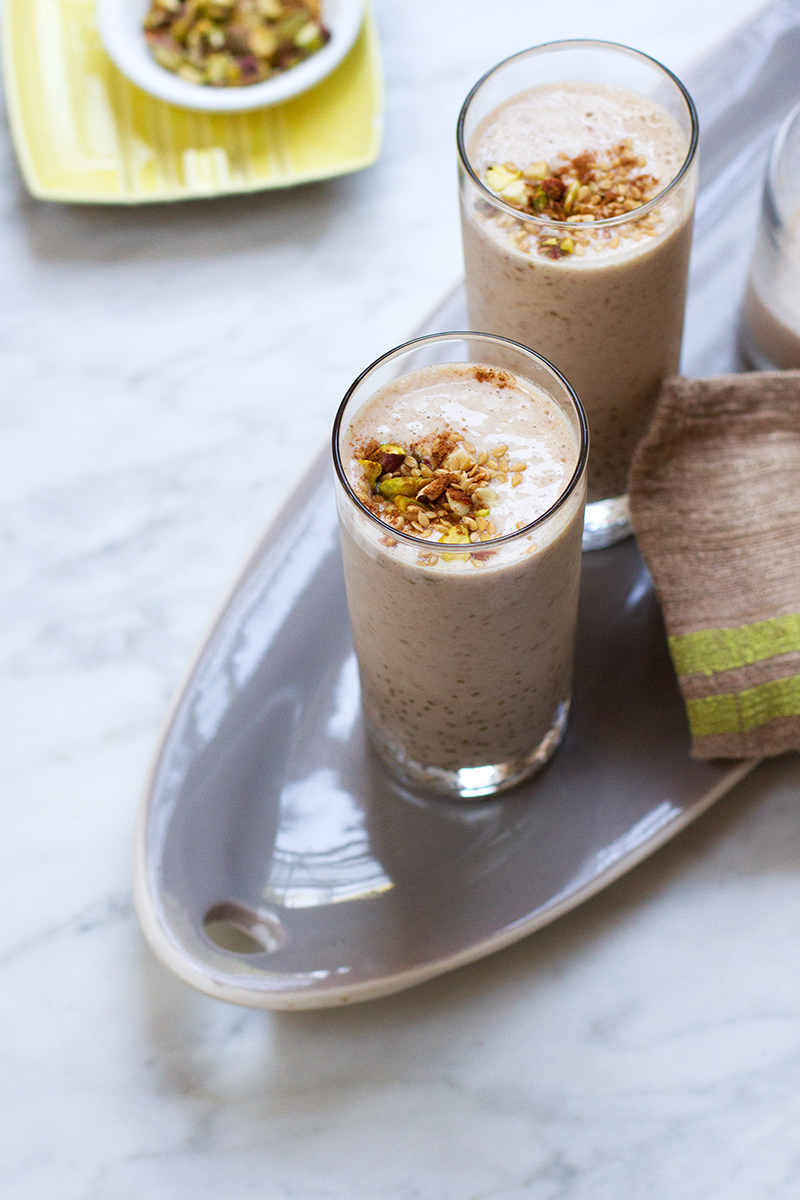 Cinnamon Walnut Date Smoothie // Salt & Wind