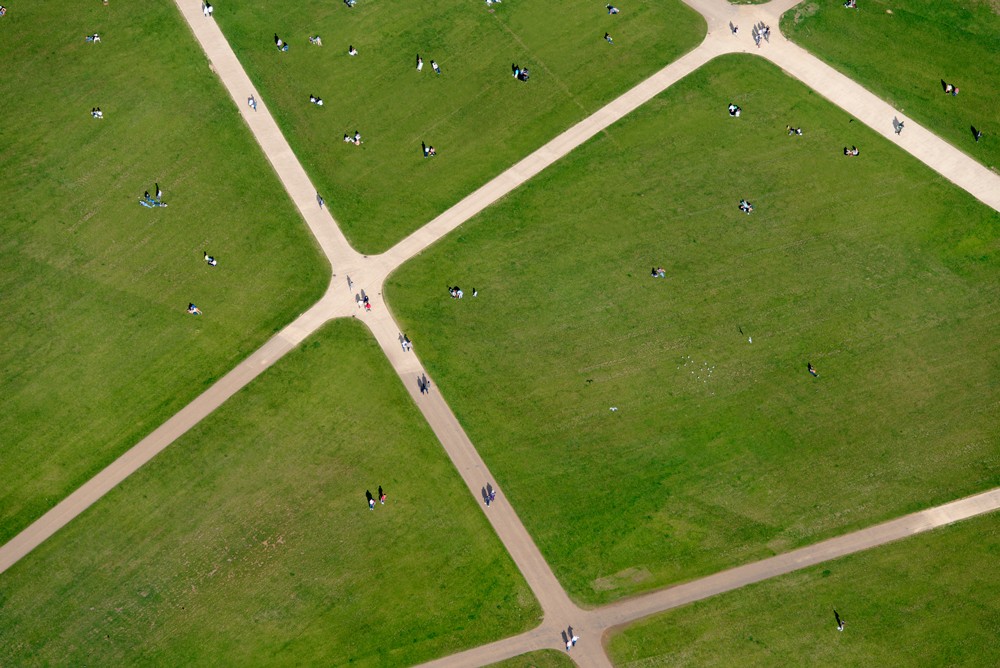 Hyde Park Pathways - Gray Malin Aerial Park series