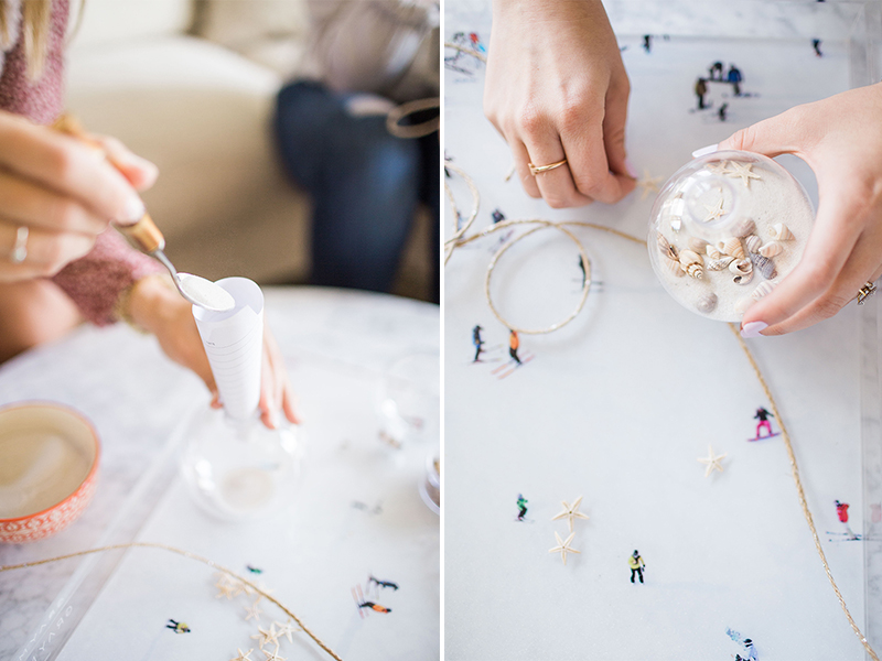 Learn how to make Gray Malin's pretty beach ornaments for Christmas