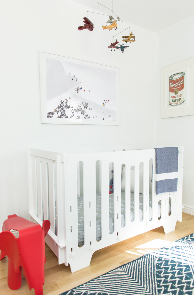 Gray Malin's Winter Themed Nursery with Noni Noni Kids Crib