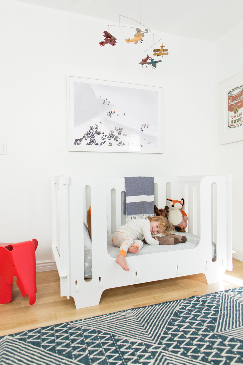 Gray Malin's Winter Themed Nursery with Noni Noni Kids Crib