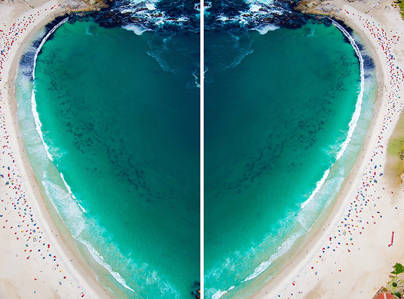 Get Gifting: Valentine's Day | Camps Bay Heart Diptych by Gray Malin