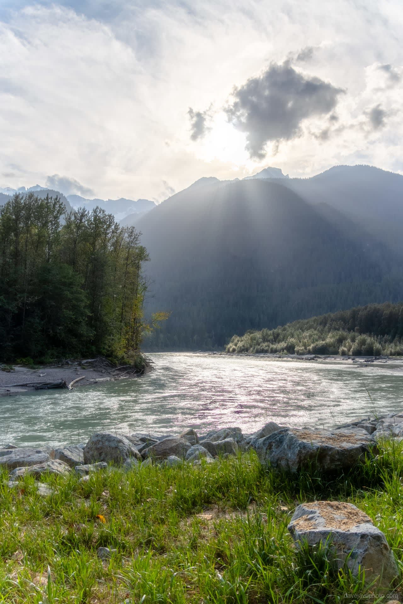 Sunset Light Over the Squamish River