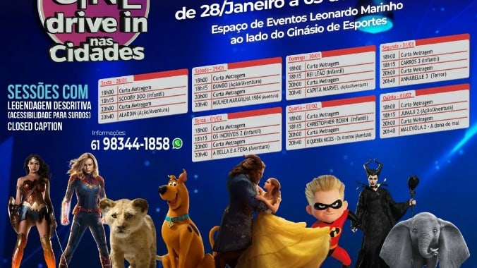 Pela 1° vez Caldas Novas recebe Circuito Cine Drive In