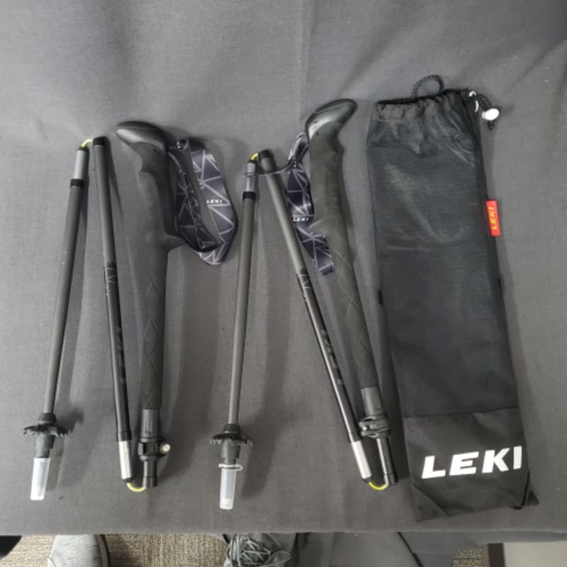 Leki micro vario black carbon trekking poles outlet