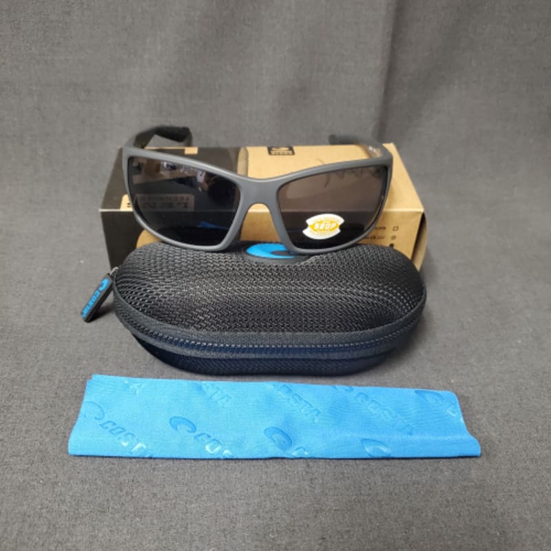 Costa Reefton Sunglasses, Matte Gray Frame, Gray Lens