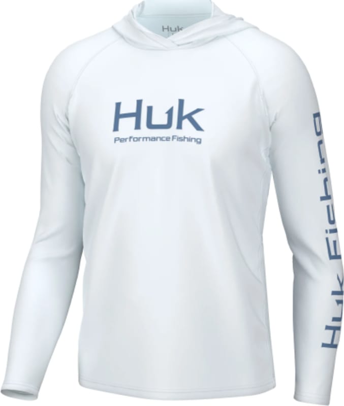 Huk Fishing Pursuit Vented Hoodie for Men in Blue