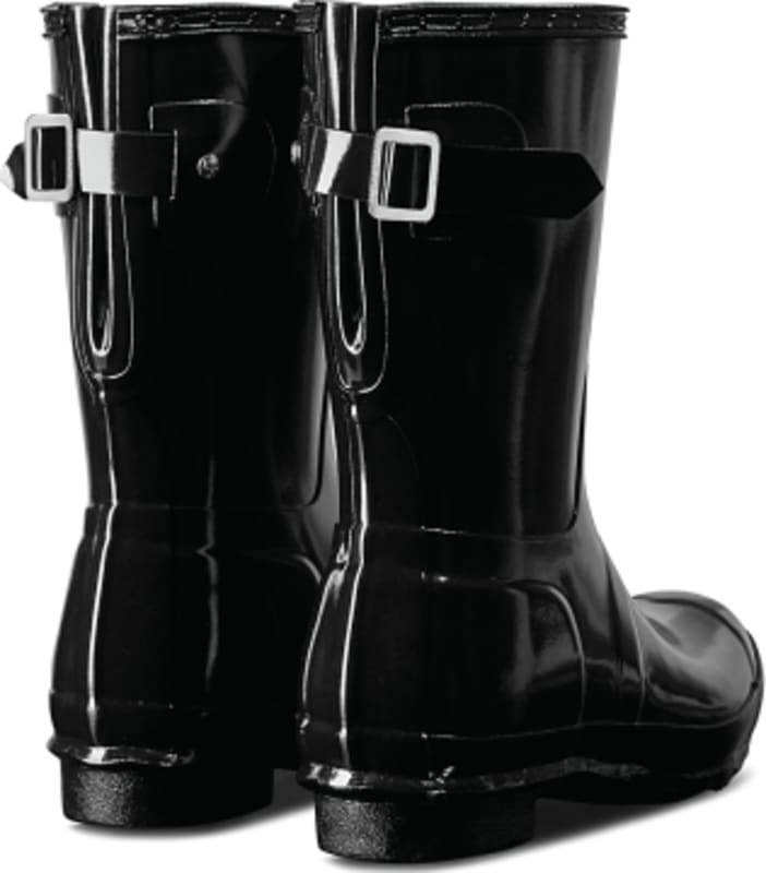 Women's original short back adjustable gloss rain boots hotsell
