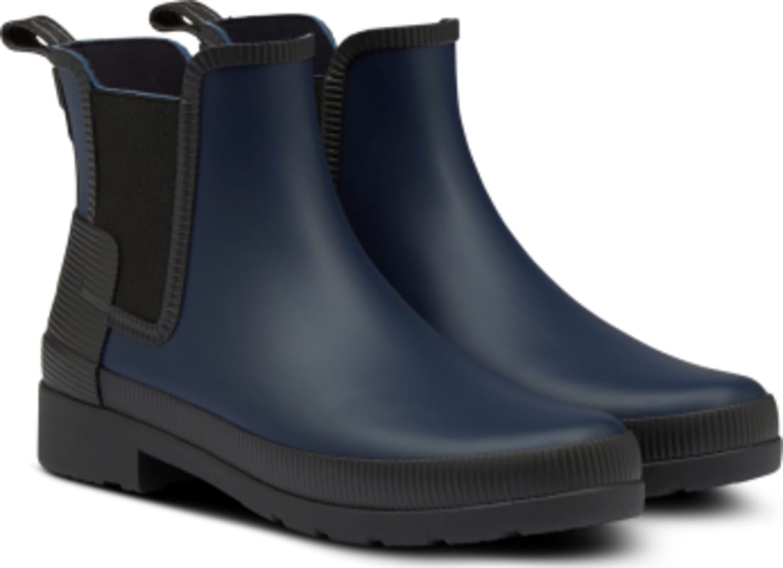 Hunter Refined Texture Block Women s Chelsea Boots Great Lakes