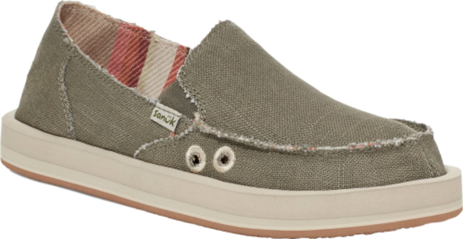 Sanuk Sidewalk Surfer ST Hemp Shoe-Grey