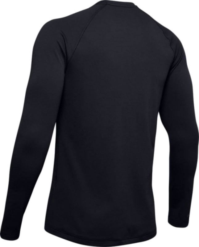 Under Armour Shirt Mens Medium Base 2.0 Fitted Crew Black Baselayer  Midweight