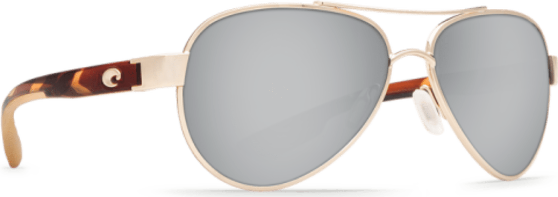 Costa Loreto Unisex Silver Polycarbonate Lens Rose Gold Frame