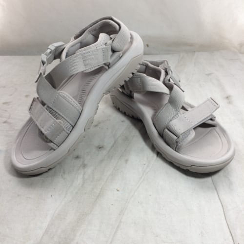 Silver teva sandals deals