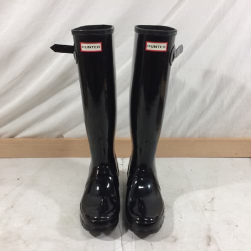 Hunter tall gloss boots deals