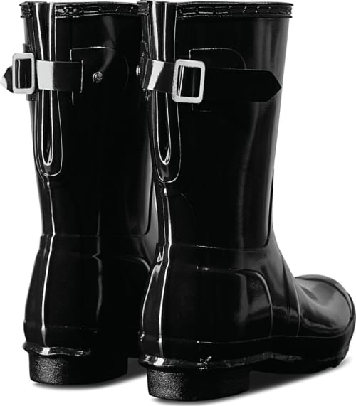 Hunter original short back adjustable rain boots top