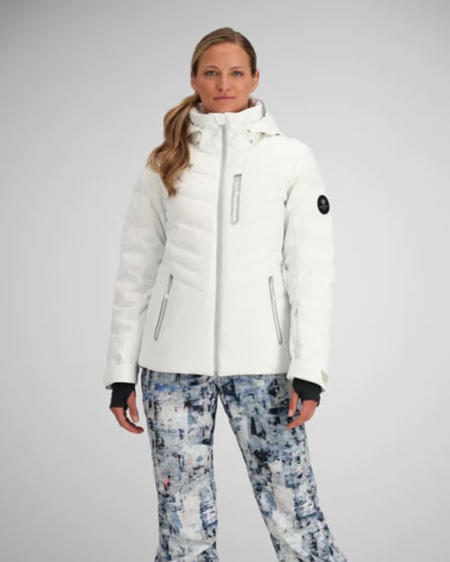 Obermeyer cosima down jacket white 2025