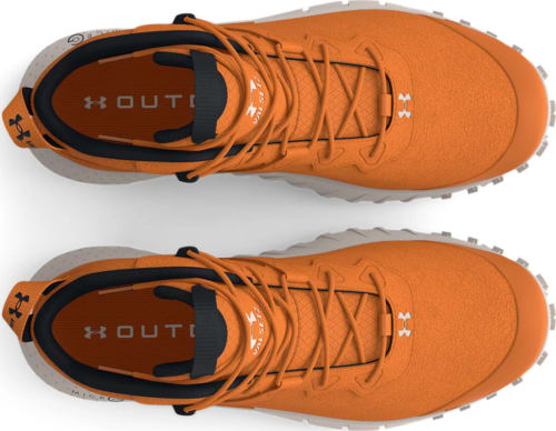 Under Armour Men s Micro G Valsetz Trek Mid Leather Waterproof Tactical Boots Orange 10.5
