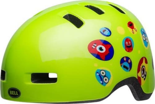 BELL7104359-bell-lil-ripper-child-bike-helmet-monsters-gloss-green-front-left