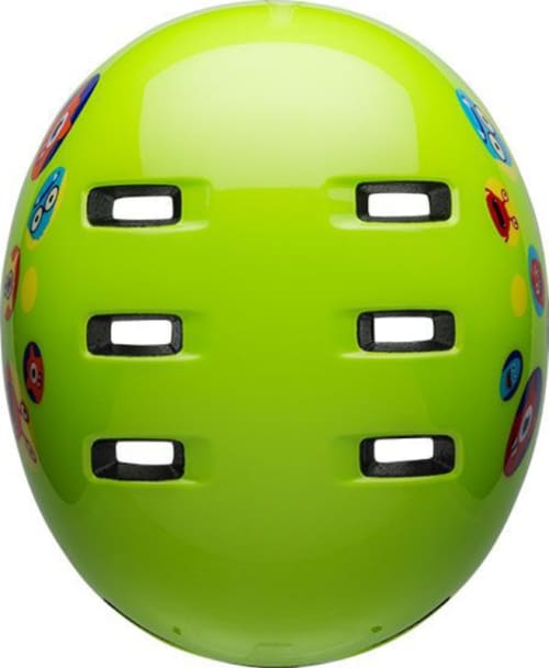 BELL7104359-bell-lil-ripper-child-bike-helmet-monsters-gloss-green-top