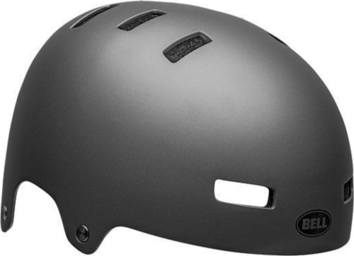 BELL7113908-bell-local-bmx-skate-helmet-matte-gray-front-right