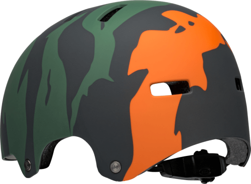 BELL7158297-bell-span-bmx-skate-bike-helmet-ravine-matte-green-orange-back-left