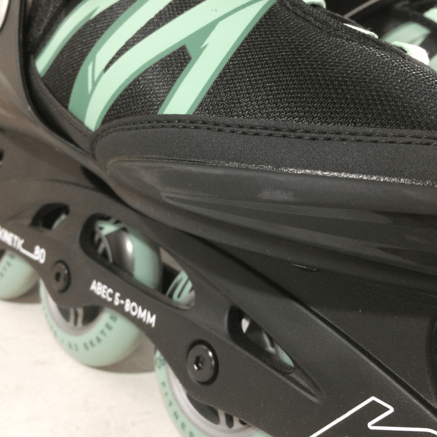 K2 Skate Very Good Kinetic 80 Pro Women's Inline Skates, Black/Sage, W10.5