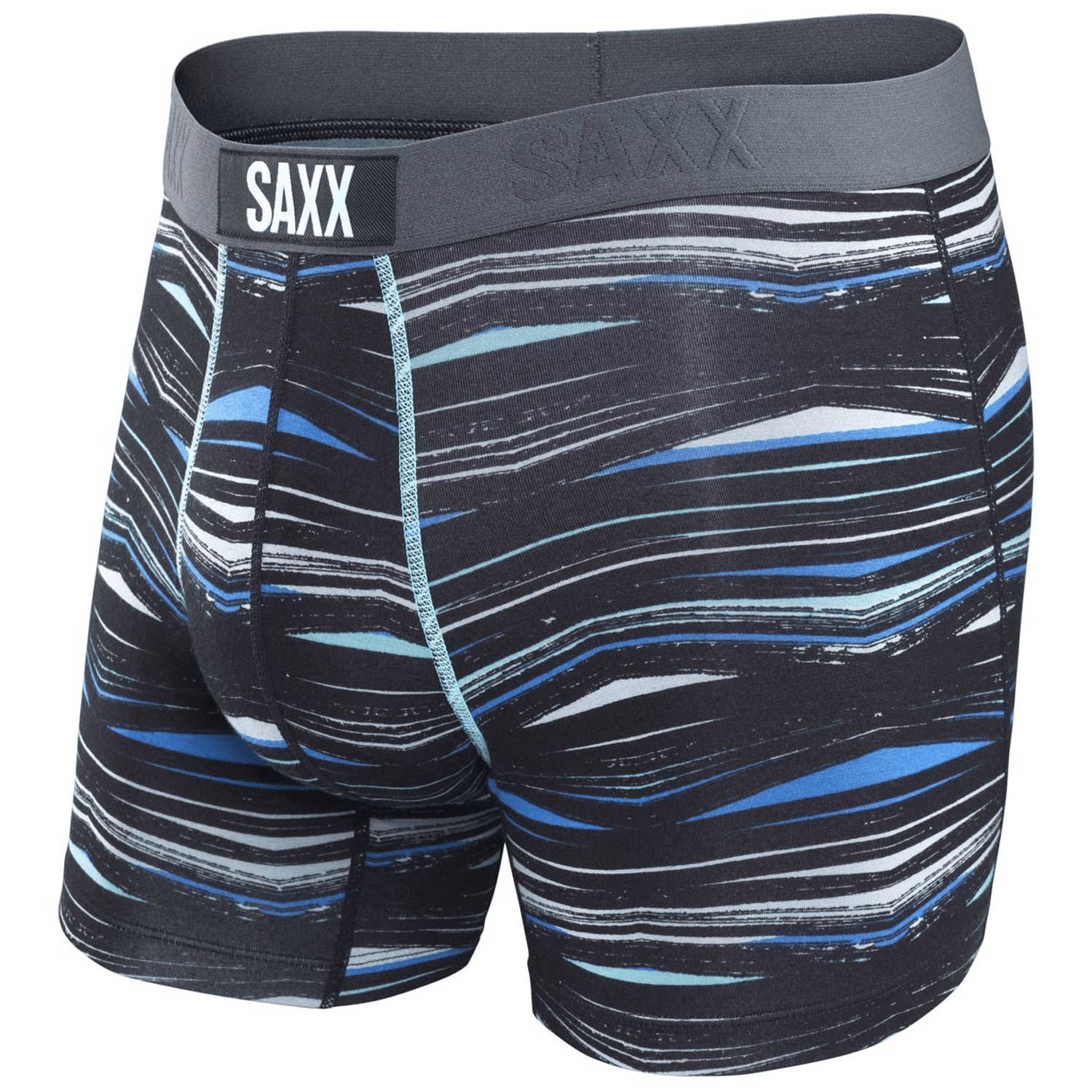 Saxx 285030 Men's Boxer Briefs Underwear Navy Hot Dog Medium