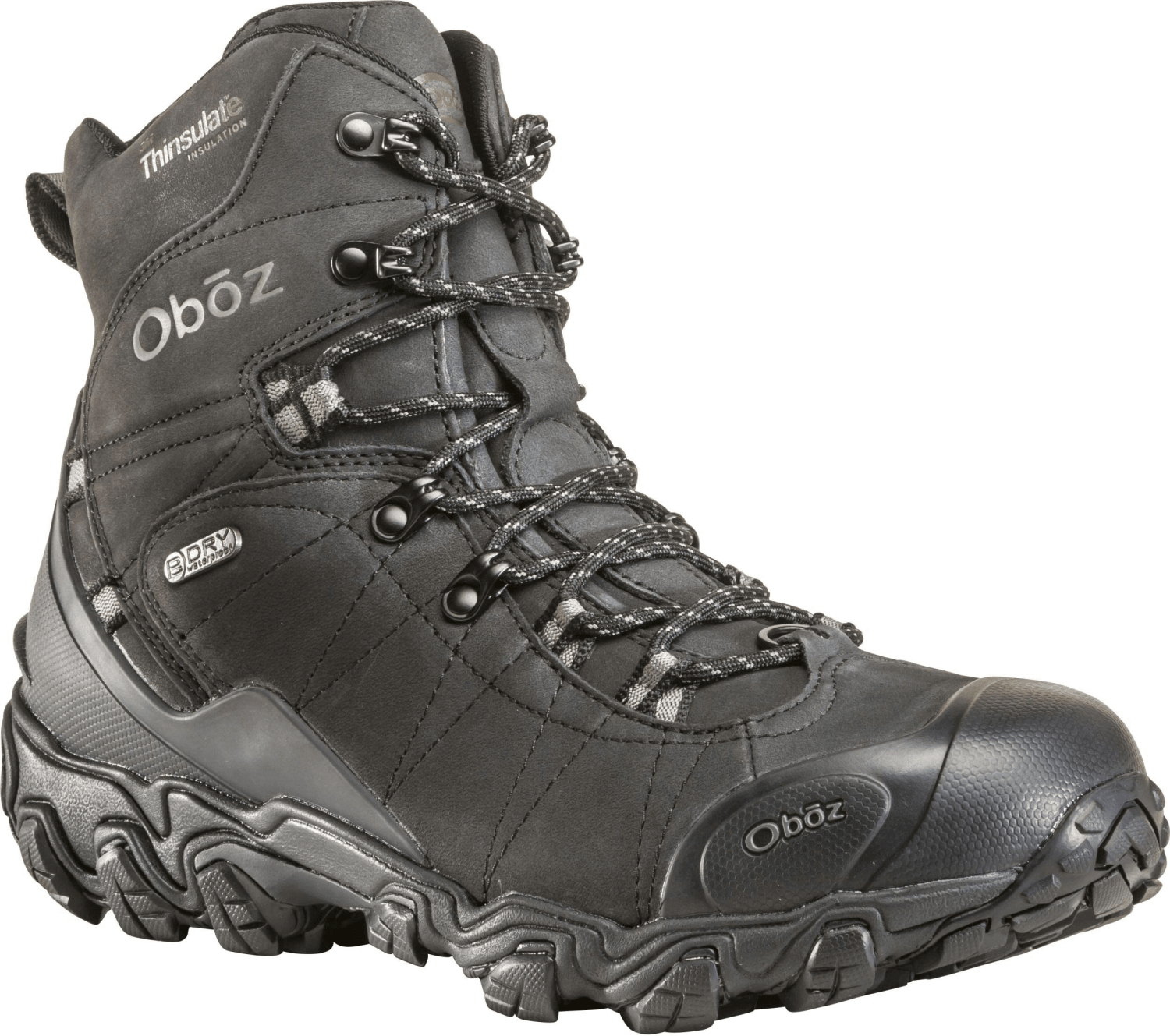 Oboz Bridger 10 Insulated Waterproof - Men's 12 Black Sea D