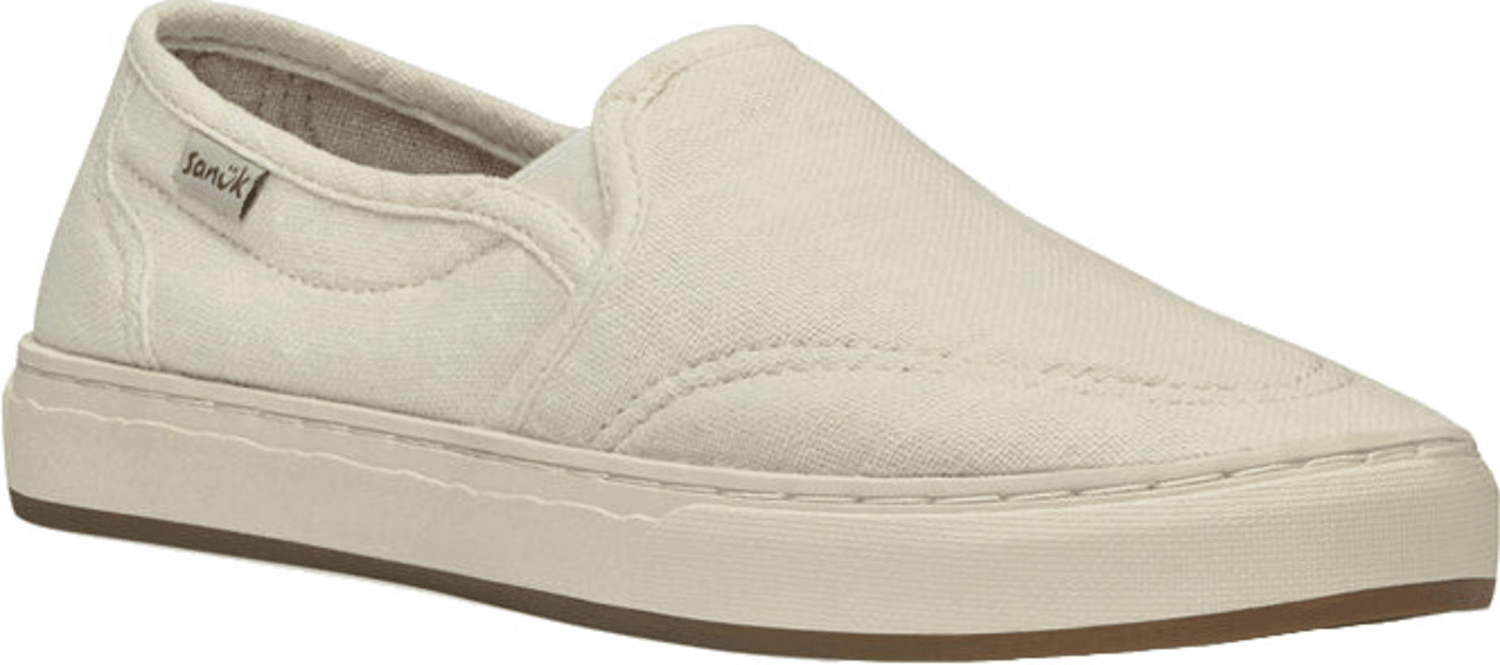 Sanuk Women's Shoe Size 10 Washed White Avery Hemp Slip On 1116485
