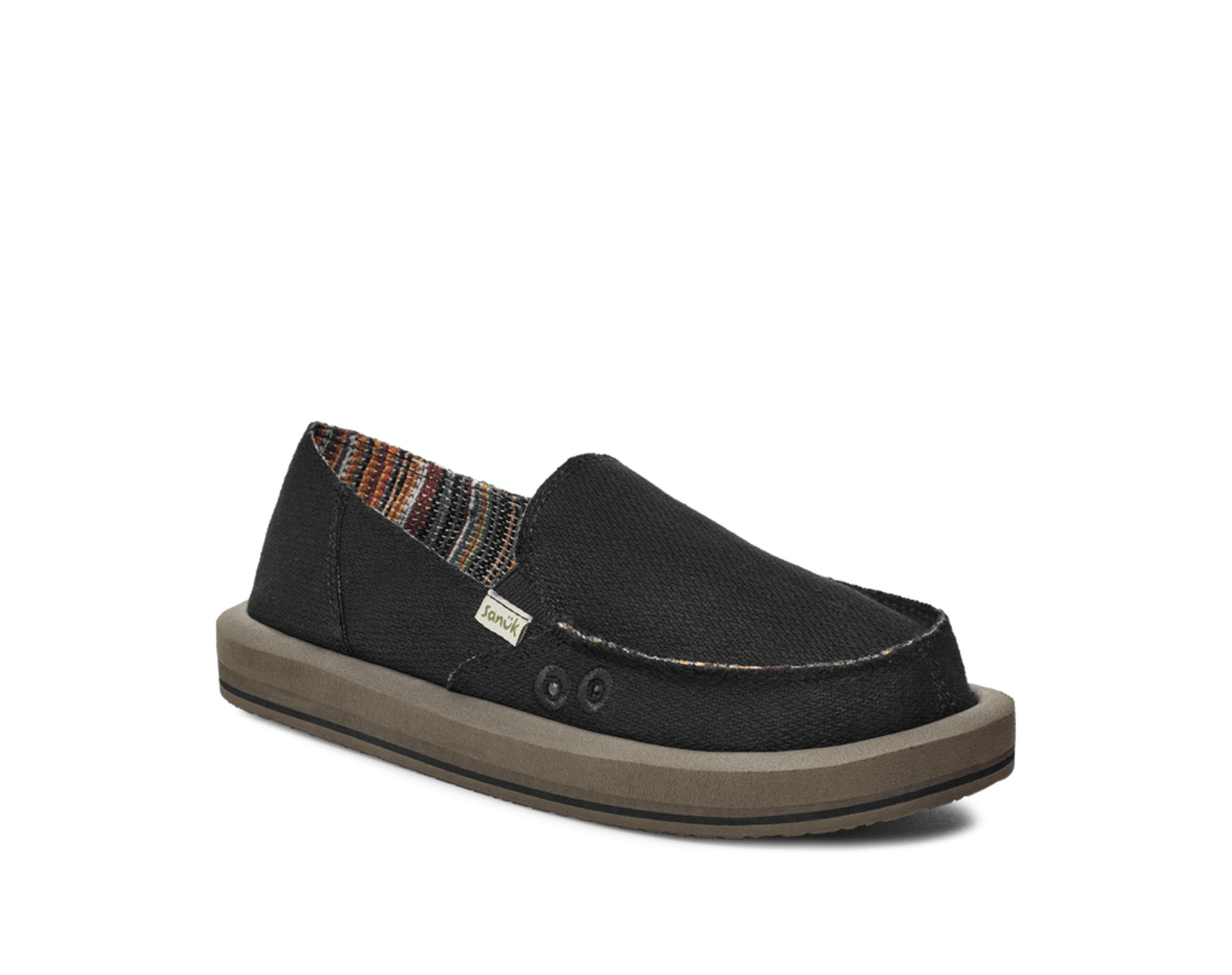 Sanuk Womens Sanuk Donna ST Hemp Slip On Casual Shoe - Smokey Olive