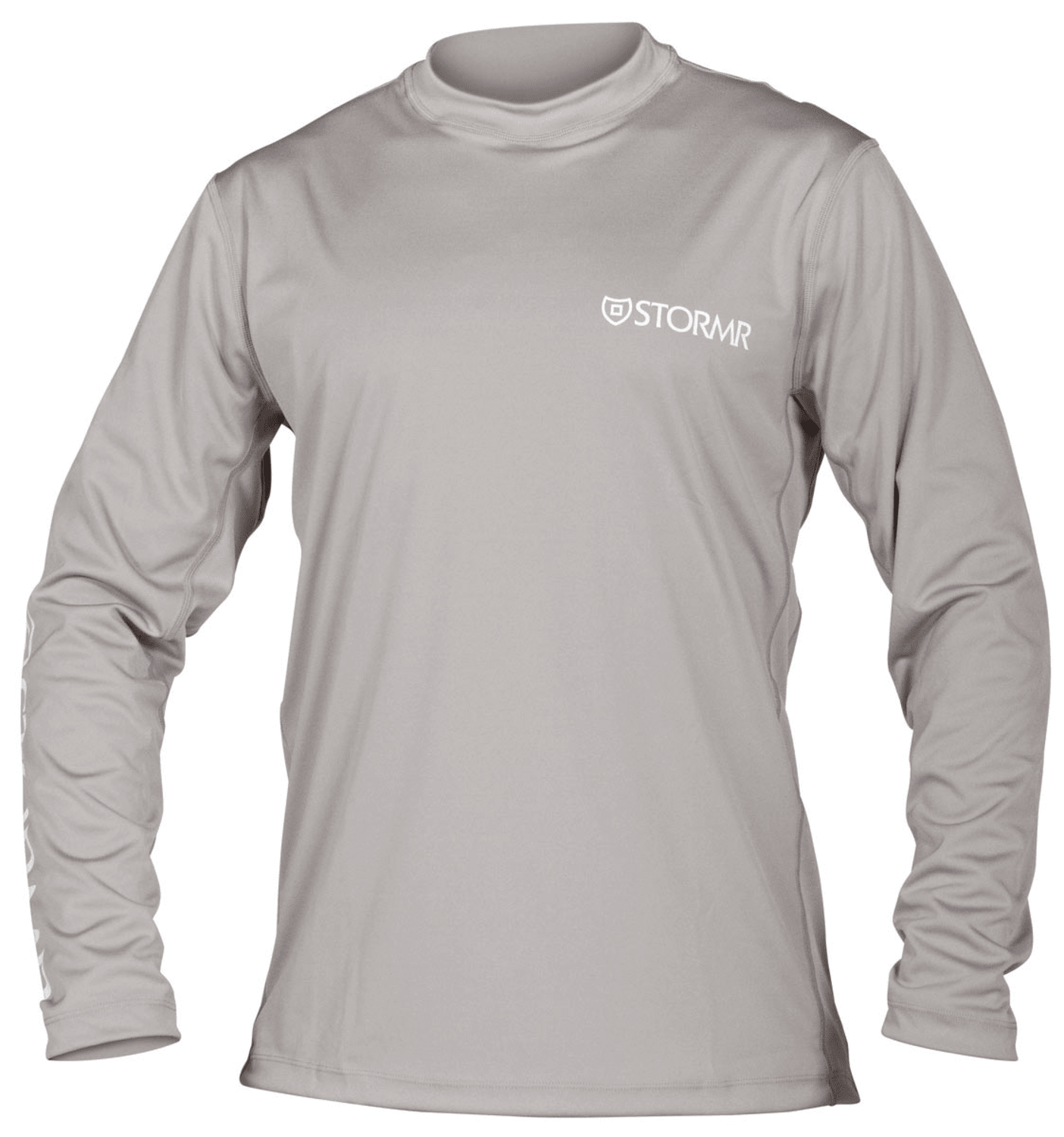 StormR UV Mesh Side Longsleeve Men's Performance Shirt, Gray, Medium