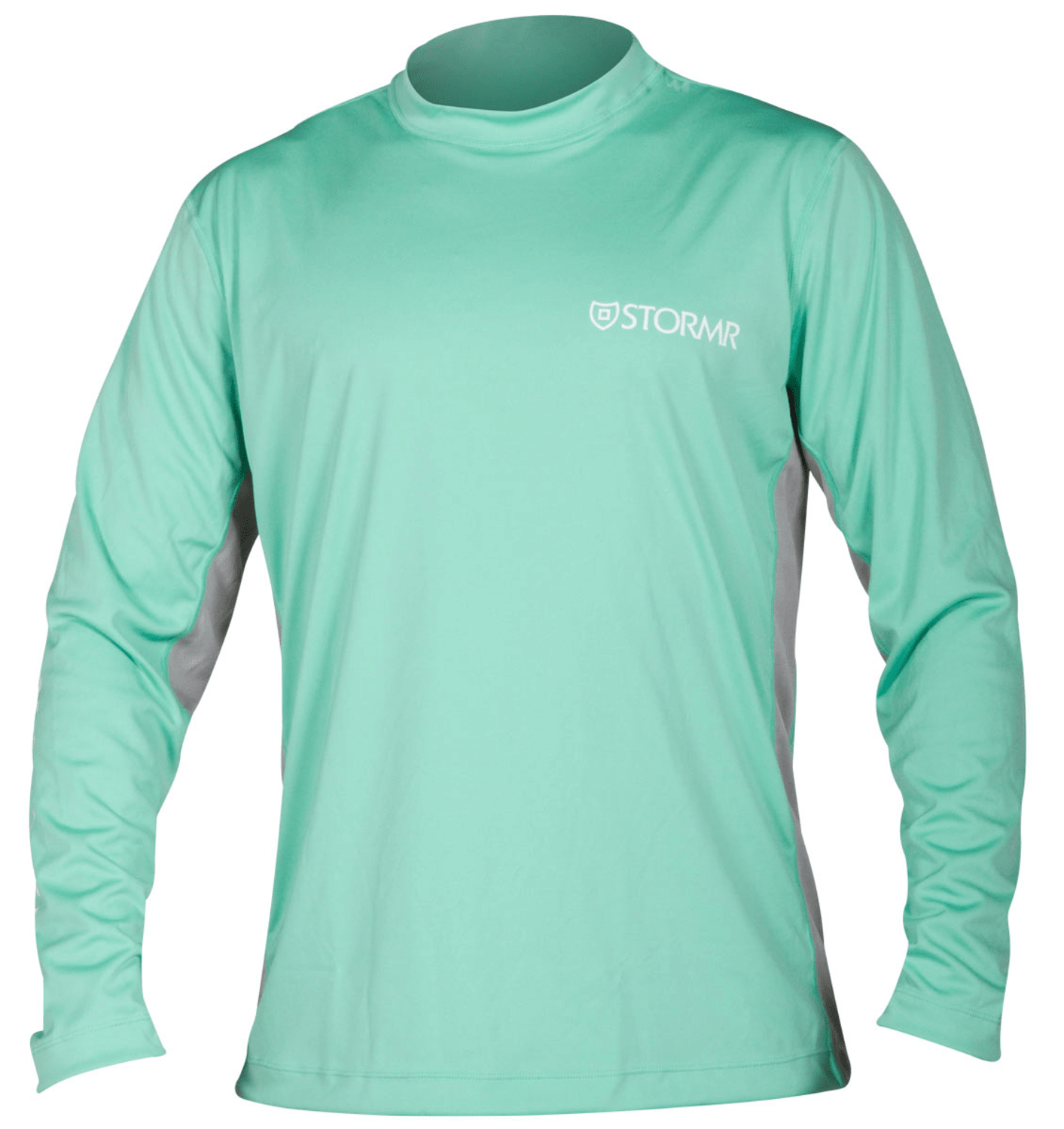 StormR UV Mesh Side Longsleeve Men's Performance Shirt, Gray, Medium