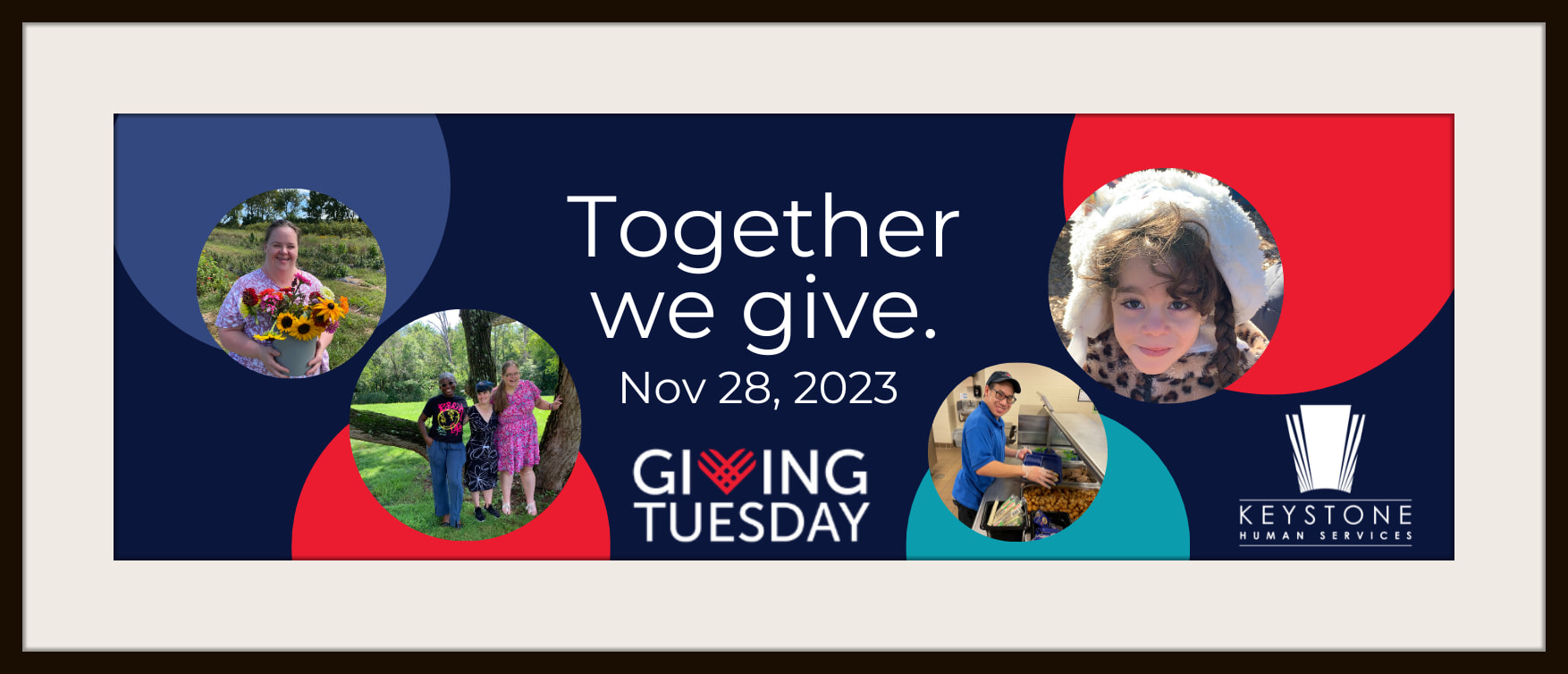 Giving Tuesday 2023 for Keystone Human Services