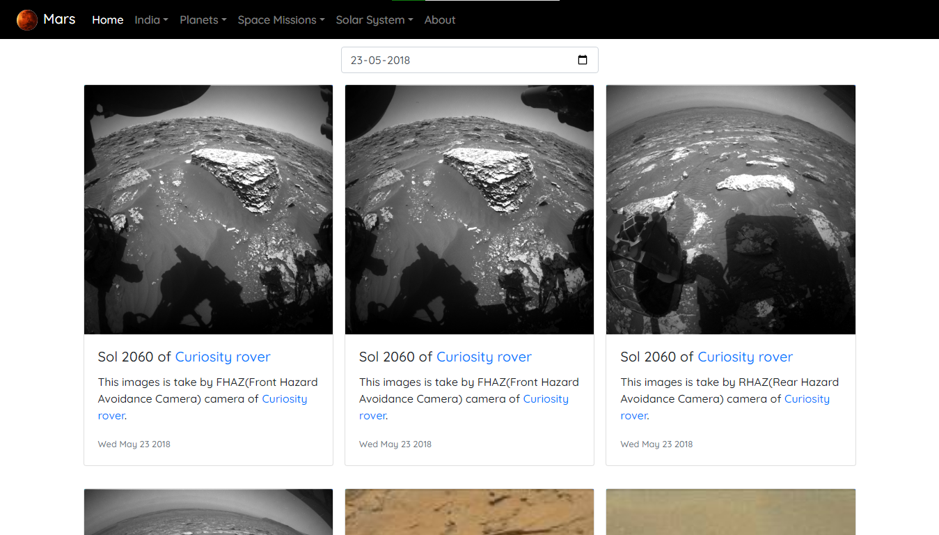 Mars Image Search