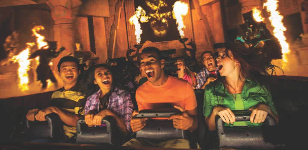 The Ride of the Century at Universal Studios Orlando, featuring thrilling attractions and vibrant themed environments.