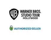 This image features two logos placed against a white background. On the top left, the Warner Bros. logo is prominent, consisting of the initials "WB" inside a shield design, followed by the words "Warner Bros. Studio Tour Hollywood" in black, stylized text. Below this, centered at the bottom of the image, is a green badge with a white checkmark accompanied by the words "AUTHORIZED SELLER" in green, capitalized text.

Remember, at GreatWorkPerks.com, we're dedicated to ensuring you enjoy the biggest savings with our lowest prices on tickets.