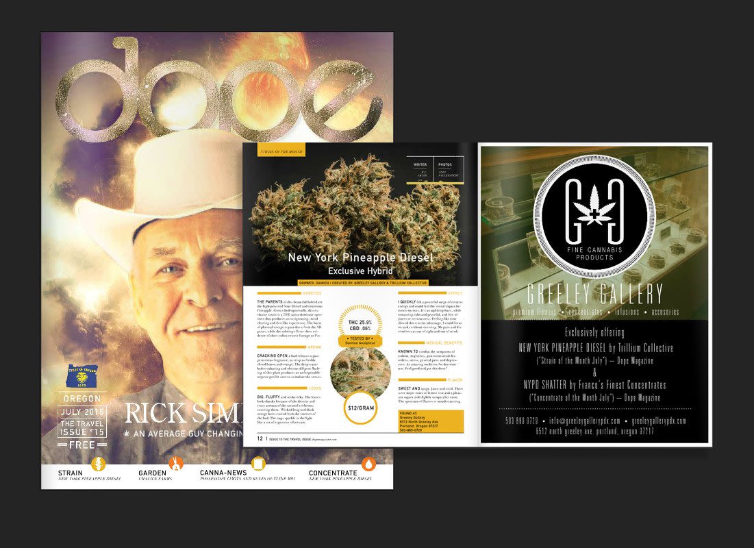 NY Pineapple Diesel – Strain of the Month in Dope Magazine