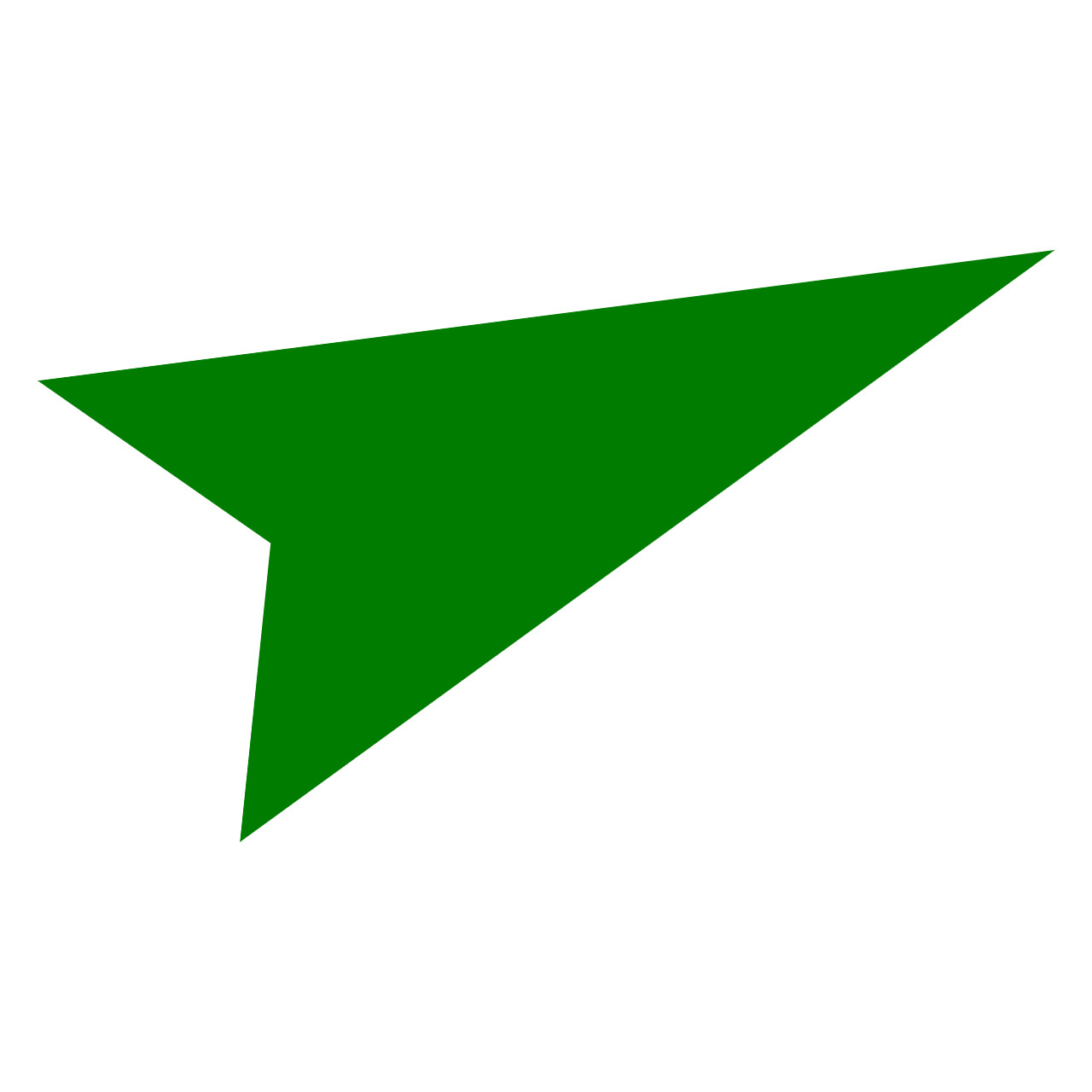 Green-GO Arrow Green.svg