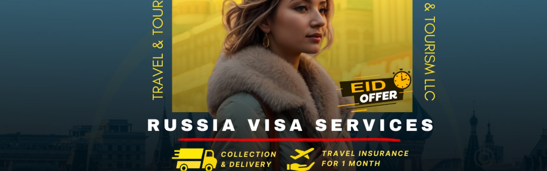 تأشيرة روسيا + صفقة تأمين مجانية