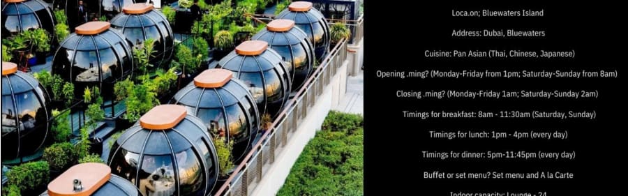 Experience Dining at The Pods