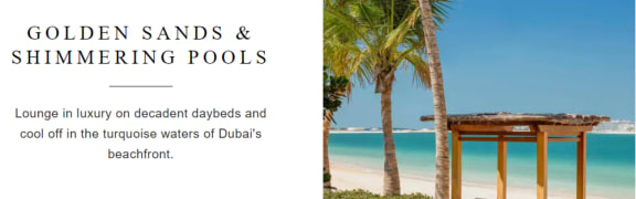 استمتع بتجربة الفخامة المطلقة: باقة عطلة دبي لمدة 3 ليال / 4 أيام في ون آند أونلي جزيرة النخلة