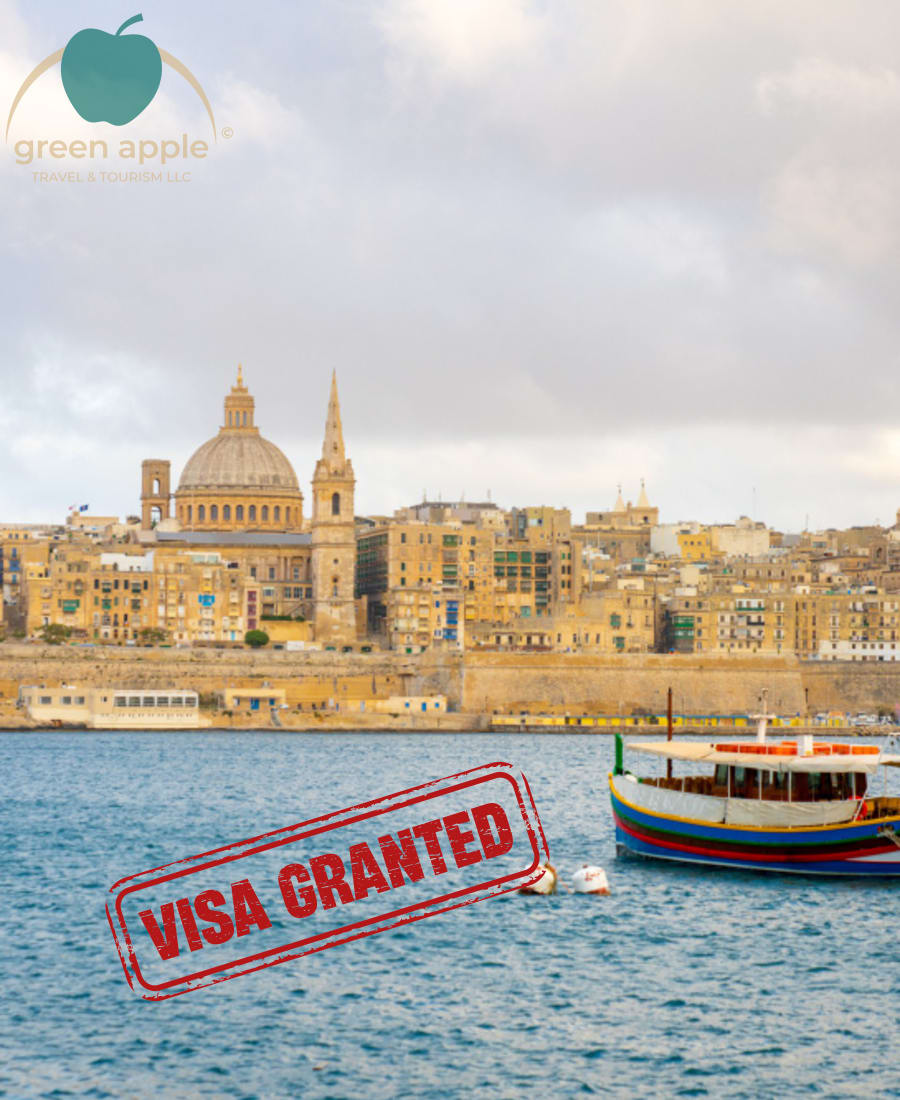Malta Visa from Dubai — Schengen Application Service — Green Apple Travel & Tourism, Dubai