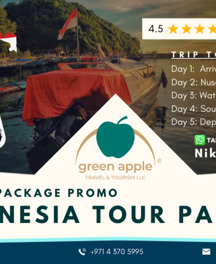 Explore Bali: Ultimate 5-Day Luxury Eid Tour Package from UAE — Green Apple Travel & Tourism, Dubai