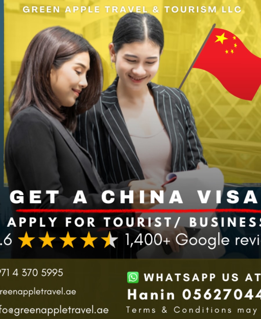 How to Get a China Visa from UAE — Green Apple Travel & Tourism, Dubai