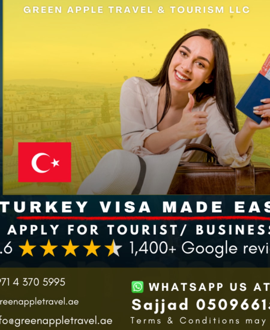 Turkey Visa Made Easy — Green Apple Travel & Tourism, Dubai