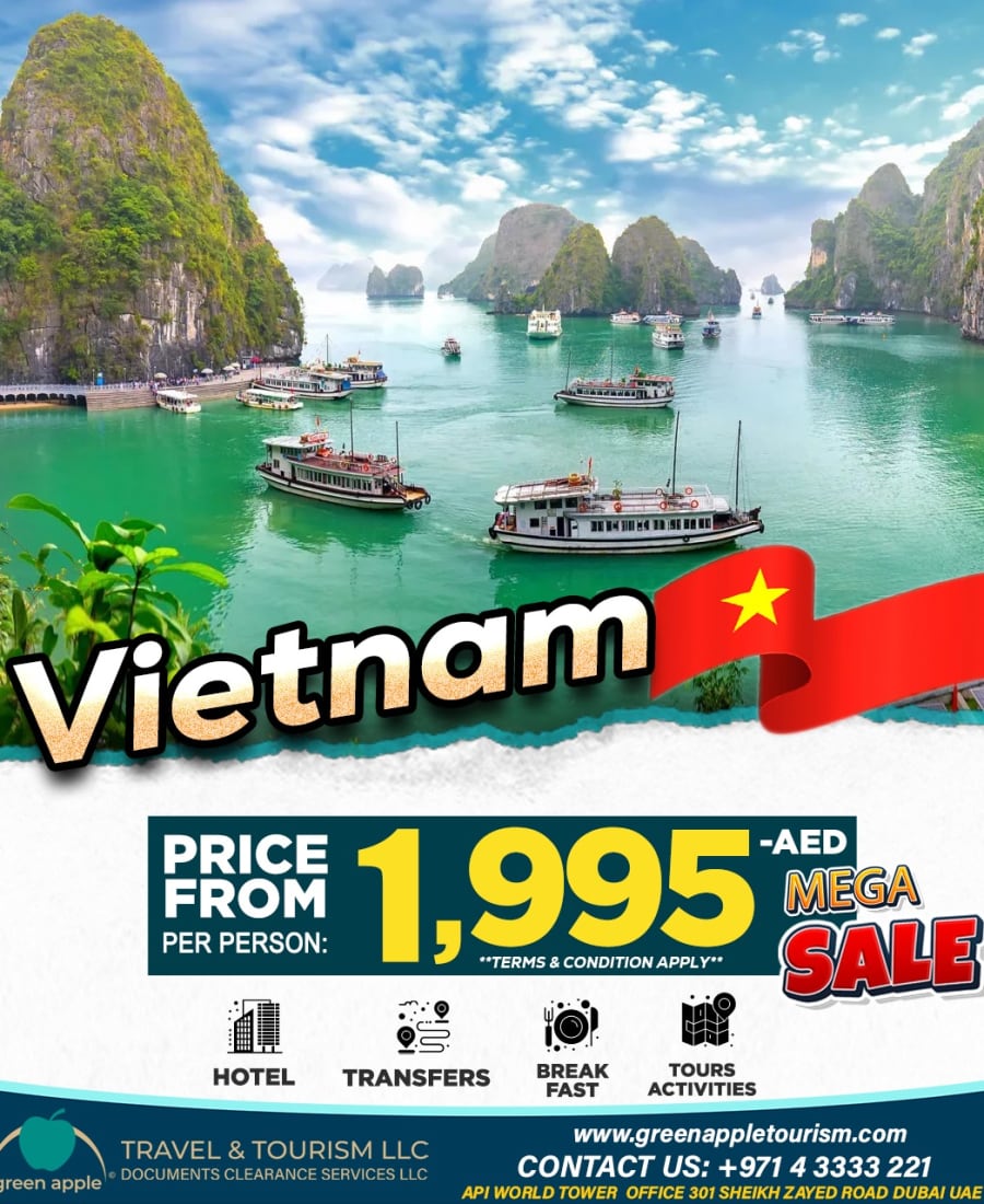 Visit Vietnam Exclusive Travel Deals 2024! — Green Apple Travel & Tourism, Dubai