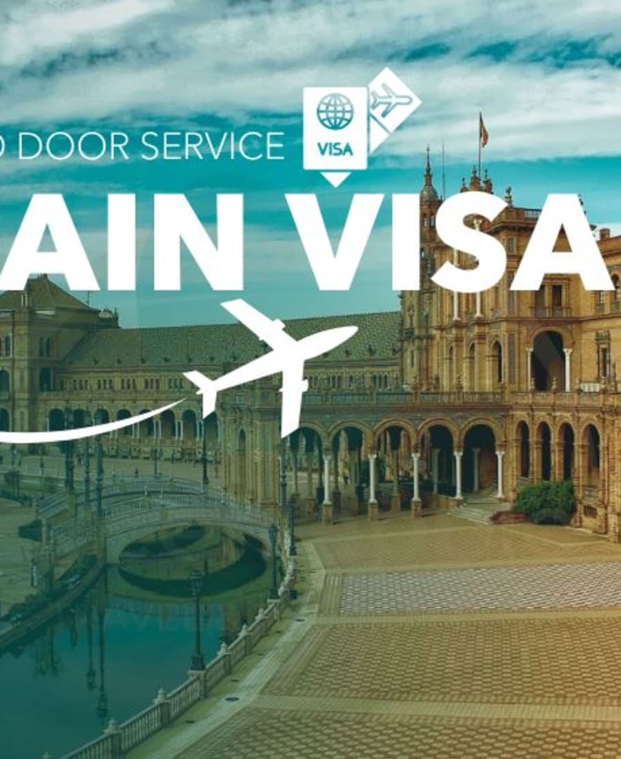 خدمة الفيزا الإسبانية باب إلى باب — Green Apple Travel & Tourism, Dubai