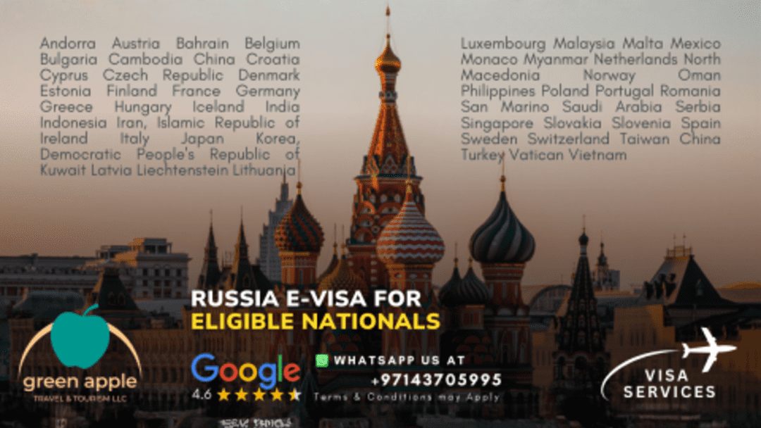 تأشيرة روسيا الإلكترونية للجنسيات المؤهلة - Image 1