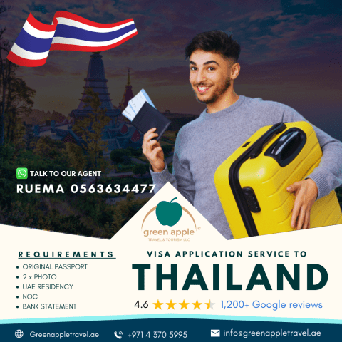 Your Guide to Applying for Thailand Visa Services in Dubai, UAE with Green Apple Travel & Tourism - Image 1