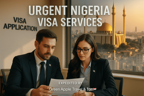 Nigeria Sticker Visa Next Day Appointment Available with Green Apple Travel & Tourism 2025 - Image 1